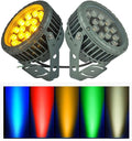 24V Outdoor Spotlight - LED Landscape Light LED Flood Light IP65 Waterproof Color-Changing Tree Engineering Garden Spotlight for Yard Lawn Garden Pathway Lighting(RGB12w)