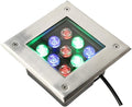 Square LED Buried Light - Ground LED Garden Landscape Lamp IP67 Waterproof Recessed LED Spotlight 12V Low Voltage Led Well Lights for Yard Lawn Patio Pathway(Cold White Light3 W)