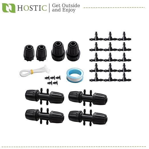 240FT Drip Irrigation System Kit Automatic Garden Watering System for Plant Greenhouse Yard with 1/2 inch 1/4 inch Irrigation Tubing Hose and Accessories