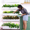 Hydroponics Growing TowerHydroponic Growing with Automated LED Grow Lights Garden Tower Aeroponics Growing Kit Intelligent Multi-Layer Planter Soilless Cultivation Equipment90holes