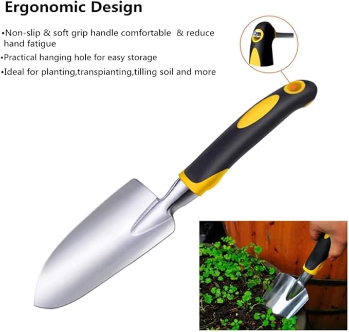 Garden Tools Gardening Tools Garden Tool Set -3 Piece Aluminum Gardening Hand Tools Hand Shovel - Tilling Hand Rake for Gardens