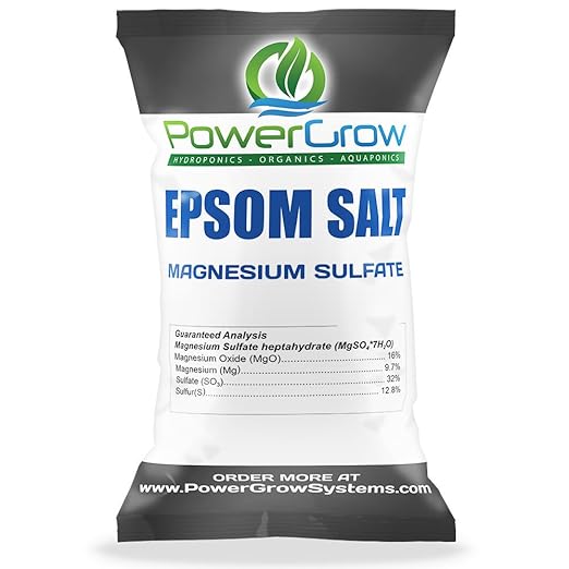 Epsom Salt (Magnesium Sulfate) Agricultural Grade Bulk (25 Pounds)