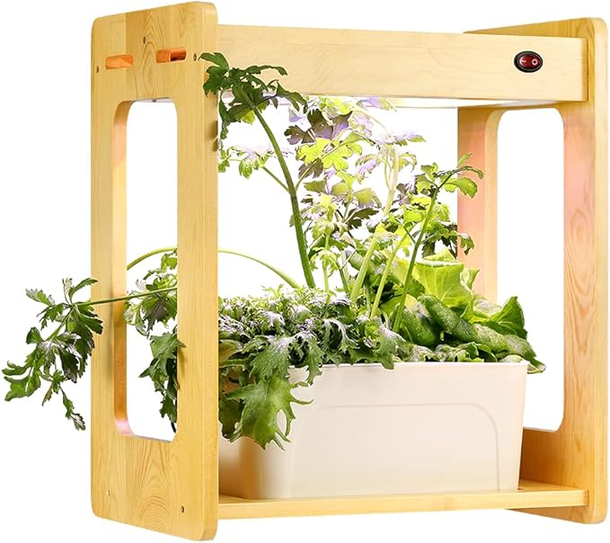 Hydroponics Growing Kits Hydroponics Growing System Indoor Herb Garden Kit with LED Grow Light Hydroponic Garden for Flowers and Vegetables-Intelligent Timing and Light Functions