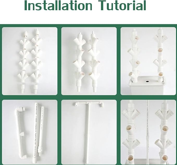 Hydroponics Growing System Vegetable Plant Tower Water Circulation System Detachable Multi-Layer Desktop Planting Frame32 Sites//1pc