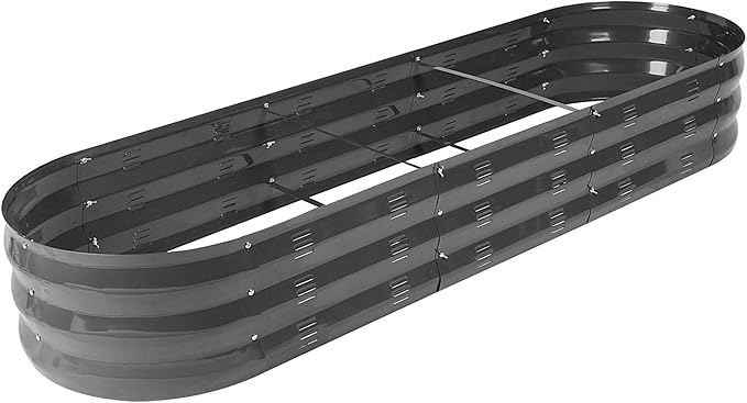 GADI 67-Inch Raised Garden Bed Metal Planter Box for Vegetables and Flowers Large Outdoor Gardening Kit Easy DIY Assembly Weather-Resistant &amp Rust-Proof