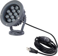 Kiven LED Plug-in Landscape Waterproof Downlight 12W LED Decorative Spotlight Lamp 110V with Plug for Indoor Outdoor Wall LightingIn-Ground Outdoor Landscape Lighting for Patio Pathway Lawn（3200K）
