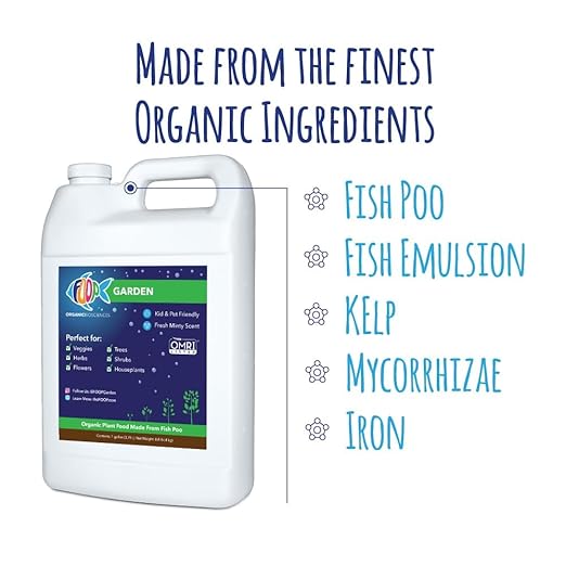FOOP Garden Pump Bundle - Organic Liquid Plant Food Made from Fish Manure (with Fresh Minty Scent) | Perfect for Veggies Herbs Flowers Trees Shrubs | Kid &amp Pet Friendly (1 Gallon + Pump)