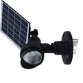 Outdoor LED Spotlight Waterproof Solar Spot Lights with Bracket Security Tree Light-Operated Adjustable IP65 Clip Lamp for Granary Courtyard Garden Pathway Landscape HWD0173