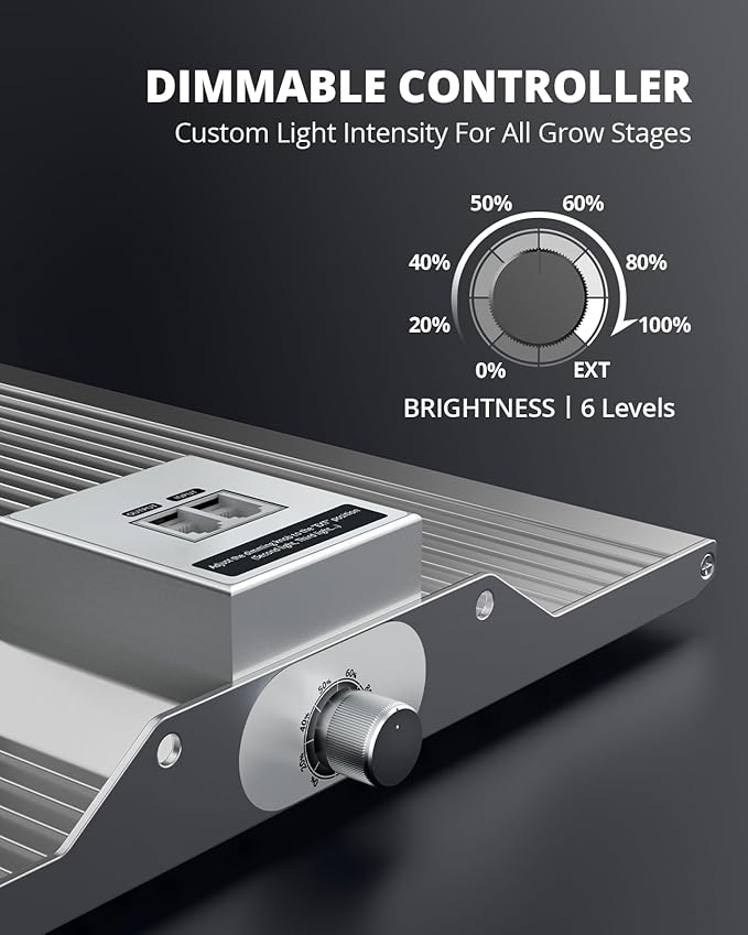 VIPARSPECTRA XS1000 Led Grow Light Compatible with Samsung LM301H High PPFD Dimmable High Efficiency Grow Lights for Indoor Plants Full Spectrum Daisy Chain Plant Light for 2x2/ 3x3 Grow Tent