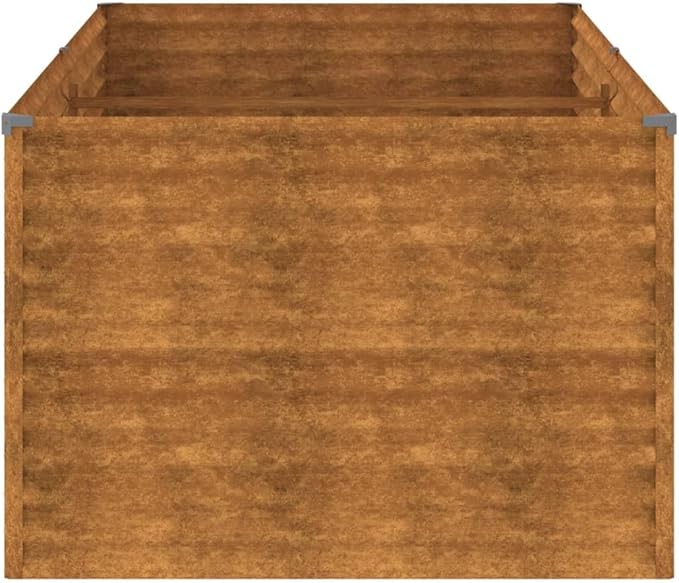 vidaXL Raised Garden Bed Outdoor Planter Box for Vegetables Flowers Planter Stand Garden Pot for Patio Backyard Outdoor Corten Steel