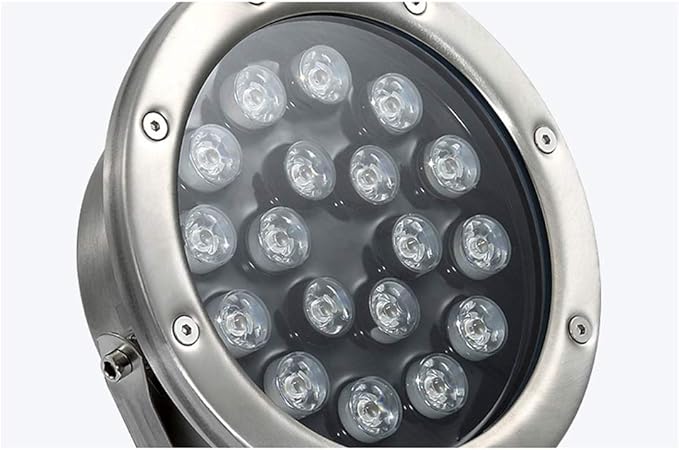 24W LED Recessed Underground Path Light - Waterproof IP68 Outdoor Decorative Spotlight for Landscape AC/DC 12V/24V/110V Ideal for Garden Lighting and Walkways