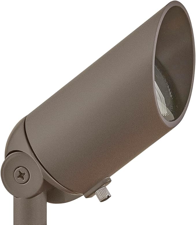 Hinkley Landscape Lighting 1536TXB Spot Light MR16 LED Bulb Required 50w Textured Brown Clear Lens