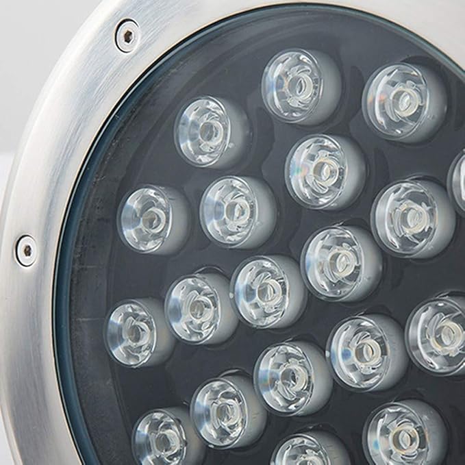 15W LED Embedded Underground Light IP68 Waterproof and Dustproof Indoor and Outdoor Landscape Lighting Fixtures Garden Courtyard Lawn Spotlight Waterproof Buried Light Pool Light Fittings
