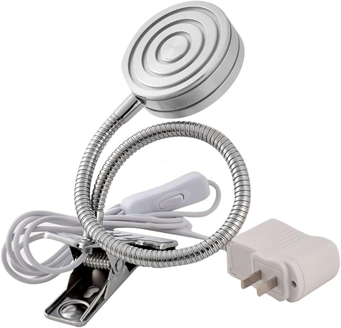 US Plug Indoor Garden Plant Grow Flexible Neck 5W LED Clip Desk Light Lamp Bulb (id: 0c1 2a8 83d 659 777