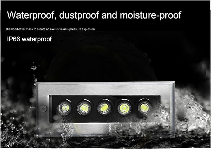 Underground Light LED - Rectangular Linear Underground Lighting Panel Outdoor Embedded LED Spotlight IP66 Waterproof Corridor Aisle Light Stair Step LightingYellow 18w