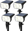 Solar Spotlights Outdoor Waterproof 4 Pack IP65 62 LED 3 Lighting Modes