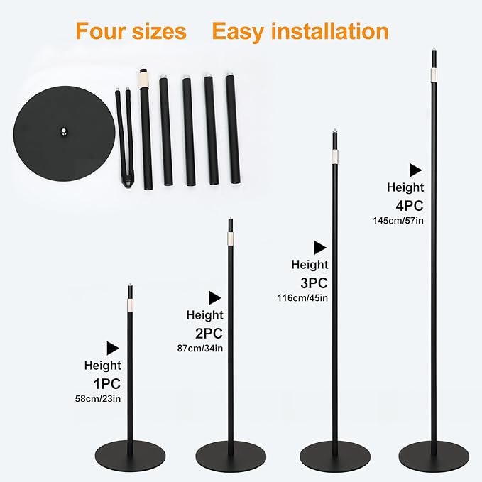 FECiDA 2026 2Head Floor Lamp Grow Light Grow Lights with Stable Stand Base for Indoor Plants Bonsai Tree 4/8/12/16/20 Hr Timer 50 Watt Power Draw NO Need Adapter 40-76 Height Adjustable