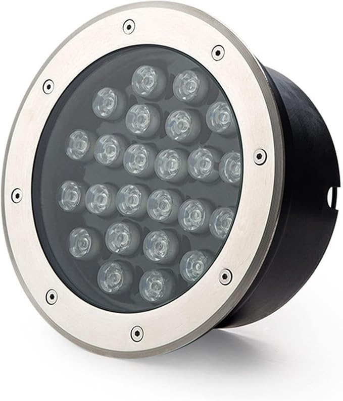 Low Voltage Landscape Lights AC12/24V LED Well Lights IP65 Waterproof Outdoor Underground Light for Step Garden Pathway Patio Bridge Landscape Lighting (Purple 6W)