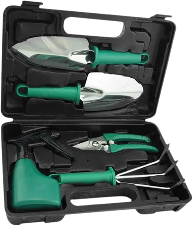 Garden Tools Set Gardening Hand Tools Ergonomic Handle Shovels Yard with Storage Tote Bag Utility Tools for Lawn Agricultural 5Pcs 29x19x7cm(5pcs 29x19x7cm)