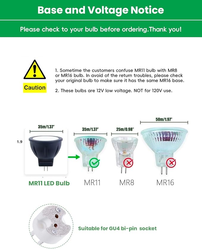 RGB MR11 LED Bulbs Color Changing GU4 Bi-pin Base Warm White+15 Multicolors and 4-Level Brightness on Remote Control 12V MR11 Halogen Bulb Replacement