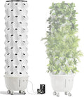 Vertical Hydroponic Grow Tower Aeroponic Tower for Herbs Fruits and Vegetables with Movable Water Tank Hydrating Pump Timer Adapter(XX-Large)