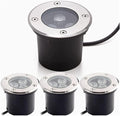 4Pcs Outdoor Courtyard Underground Lights - Recessed Led Spotlights Ip65 Waterproof Outdoor Recessed Led Spotlight Low Voltage In-Ground Led Landscape Lights Step Unde-Blue-15W24V