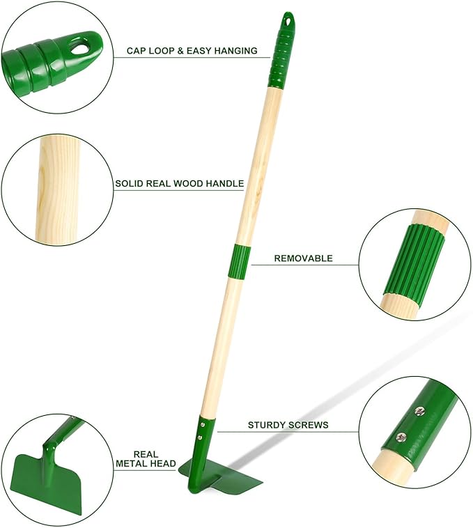 7 Divisions Fun Educational Tool Set for Juvenile Gardeners to Develop Responsibility Coordination and Nature Love ABS and Wood Tools
