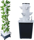 DIY Hydroponic Balcony Growing System - Detachable PP Colonization Cups for Home Garden &amp Greenhouse - 15-Hole Vertical Planter Tower for Vegetables and Herbs