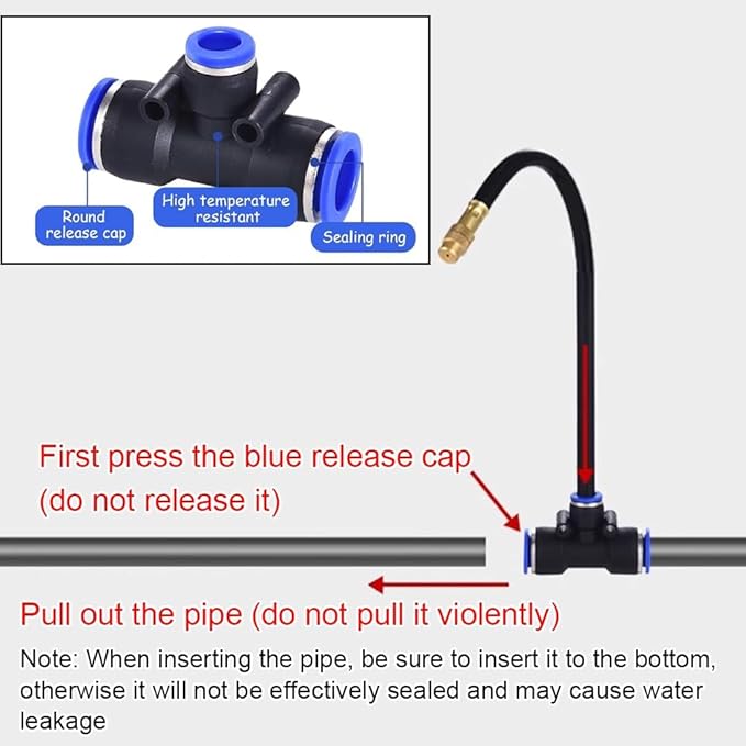 Automatic Drip Irrigation Kits 360°Adjustable Hose with Adjustable Nozzle Automatic Irrigation Garden Plant Watering Kit for Lawn Garden Patio(40m/131ft)