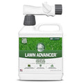 Turf Titan Lawn Advancer Fast-Acting Liquid Lawn Fertilizer (32 oz) with Hose End Sprayer – Quick Green Lawn Booster for Heat and Stress – Nutrient-Rich Formula for Strong Turf – Covers 6000 Sq Ft