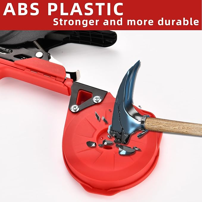 Suca Plant Tying Machine Lightweight Plant Tying Tape Tool to Tie Up Vine Quickly Plant Tie Tapener Gun with Tapes and Staples Red