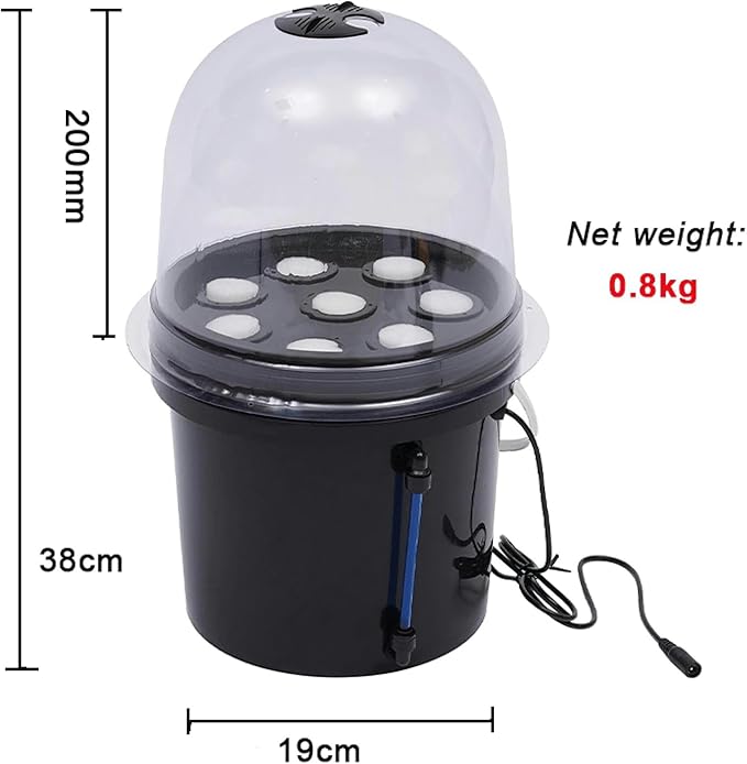 Cultivation Box of Seed Plant of 8 5 -Liter Holes Hydroponic System Hydroponic Culture Kit Hydroponic Cultivation Box Initiation Cuvette for Greenhouse