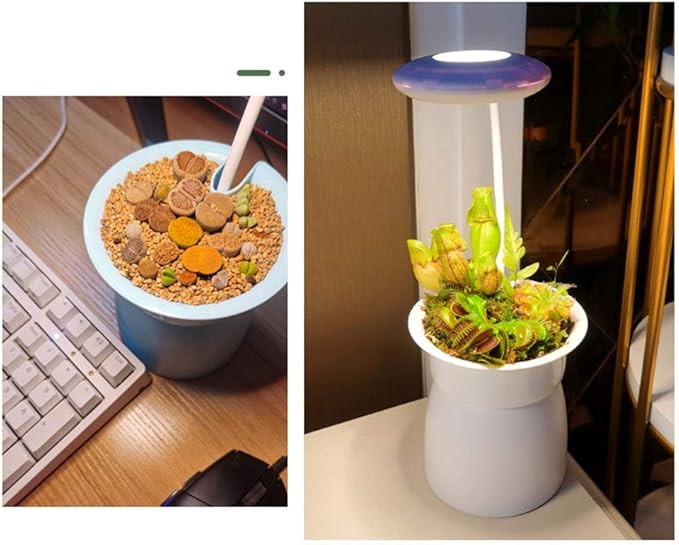 Lampada da scrivania Usb Full Spectrum Led Grow Light 7W Fill Light Of Dimming Timing Clip impermeabile Luce per piante Crescita superiore delle piante per fiori da interno (Colore : Rosa)