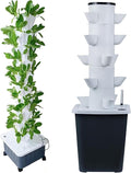 DIY Hydroponic Balcony Growing System - Detachable PP Colonization Cups for Home Garden &amp Greenhouse - Vertical Tower Planters with 25 Holes