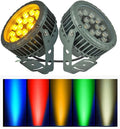 12V/24V Outdoor Spotlight - LED Landscape Light LED Flood Light IP65 Waterproof Color-Changing Tree Engineering Garden Spotlight for Yard Lawn Garden Pathway Lighting(RGB18W (AC24V))