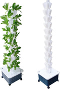 Tower Garden Hydroponic Growing Indoor Smart Garden Kit with Hydrating Pump Adapter Net Pots Timer Gift for Gardening Lover(Size:12TiersC