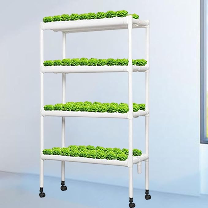 Hydroponic Grow Kit Garden Planting 108 Plant Sites Balcony Indoor Outdoor Hydroponics Growing System for Leafy Vegetables