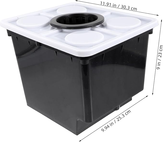 Yardwe Hydroponic Planting Bucket for Soilless Cultivation Durable Grow Container for Vegetables Fruits and Flowers for Indoor and Balcony Gardens