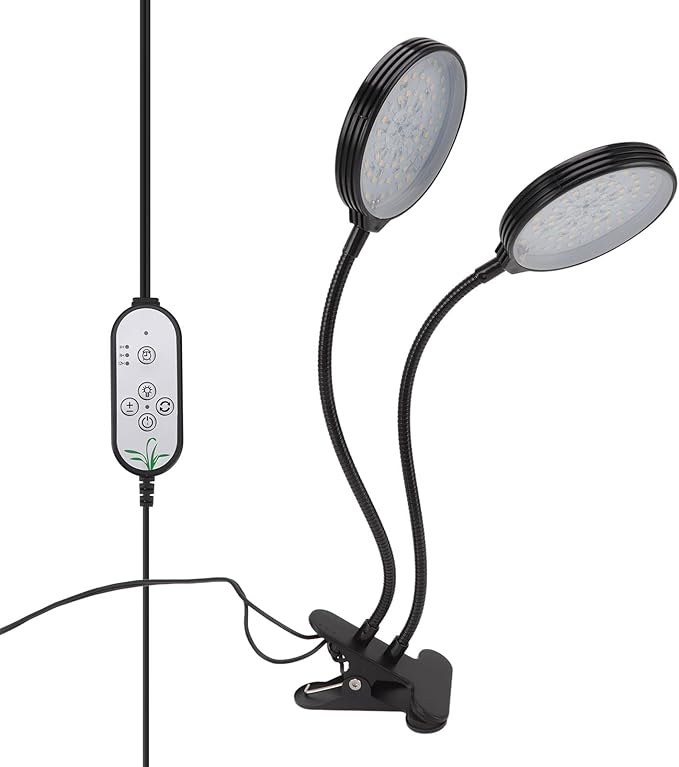 GLOGLOW LED Plant Grow Light Growing Lamps Dimmable Water Proof USB Powered 30W Full Spectrum Plant Growing Lamp with 360 Degree Hose for Indoor Outdoor Plants LED Grow Light