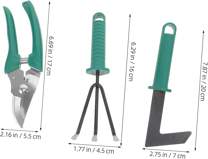TOYANDONA Garden Tool Set Kit Shovel Rake Shear Sprayer Storage Case Heavy Duty Tools for Gardening Planting Weeding