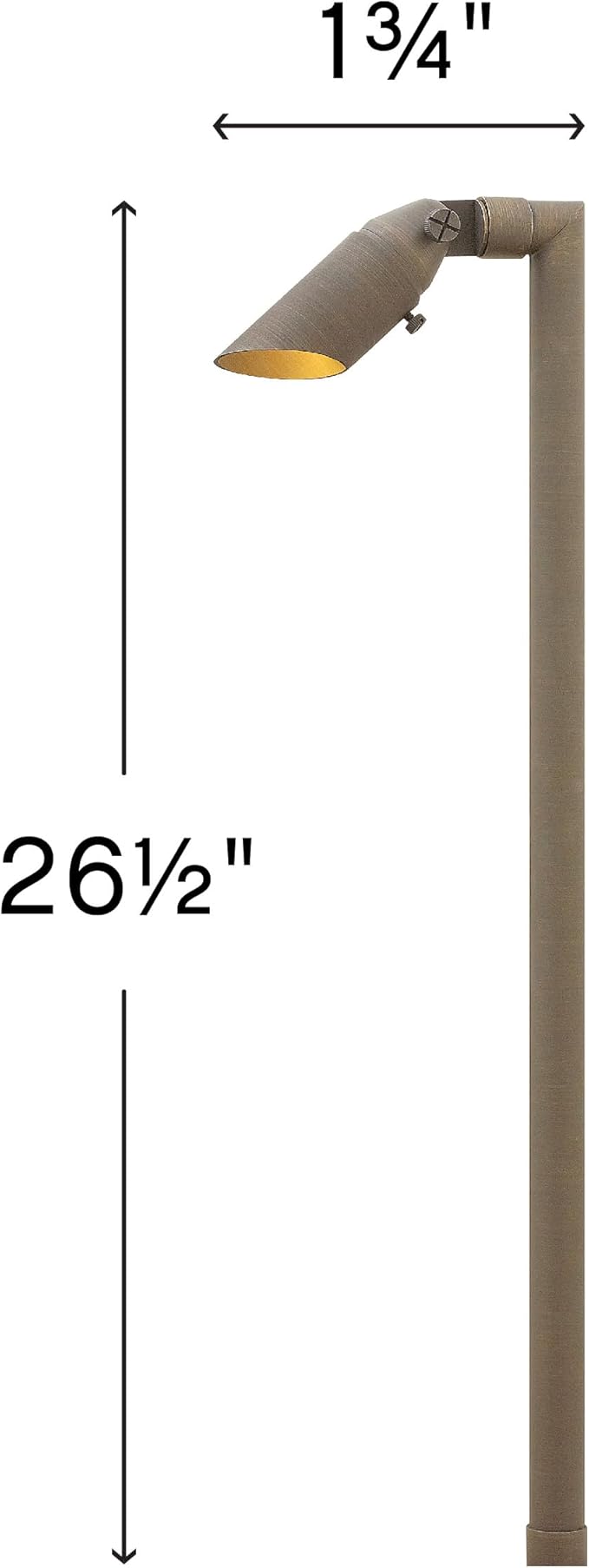 Hinkley Hardy Island 12V Accent Spot Light and Stem MR11 Integrated LED Included Cast Brass Material Clear Lens Wiring Kit and Ground Spike Included Hardy Island Series Matte Bronze Finish
