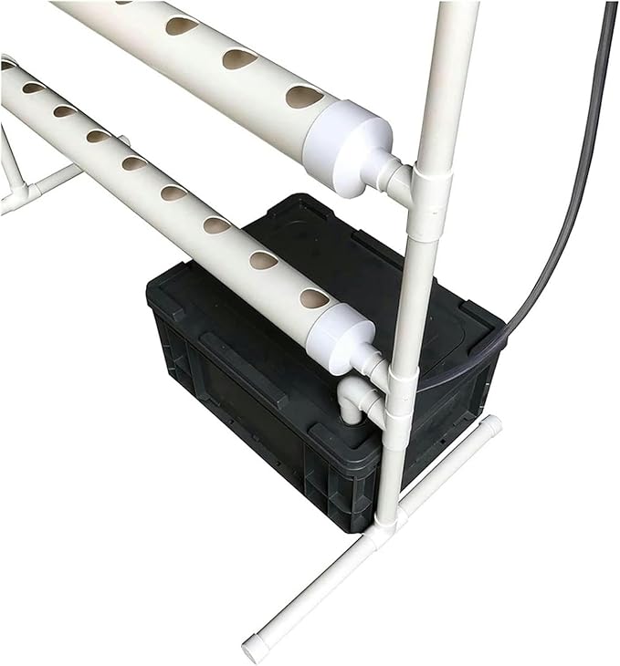 AMNOOL Hydroponics Growing System Hydroponic Grow Kit 36 Holes Pipe Grow Kit Indoor Greenhouse Planting Box Gardening System Nursery Pot Hydroponic Rack Hydroponic Tower**1