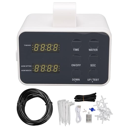 Plant Watering Device Programmable Automatic Plant Waterer Indoor Self Watering System Auto Drip Irrigation Kit Automatic Drip Irrigation Kit for Potted Plants