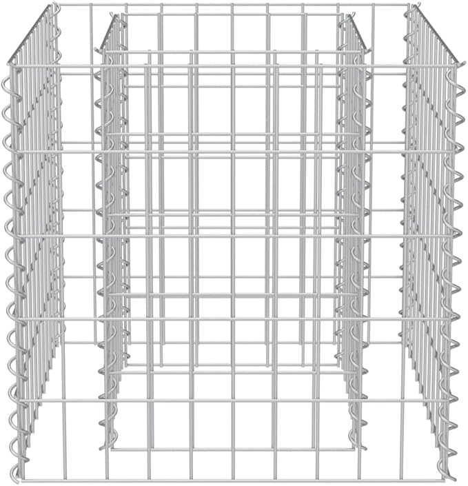 Gabion Raised BedOutdoor Garden GabionsStone BasketsPlanters Raised Vegetable BedsGarden DecorationGalvanized Steel 19.7x19.7x19.7
