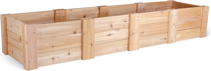 Infinite Cedar Premium Cedar Raised Garden Bed (2' x 8' x 16.5 H)