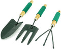 Rake Digging Shovel Plant Fork Garden Tool Set 3 in 1 Dark Green (id: 494 197 2bc 32d 601