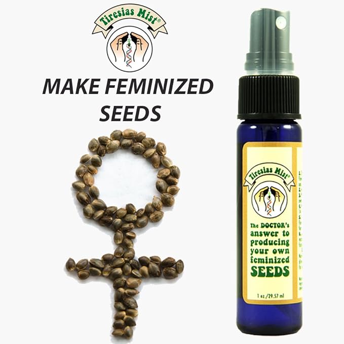 Feminized Seed Spray | 1 Ounce 2Pack Bottle for Growing All Female Pollen and Seeds Safe Non-Toxic Plant Flower Formula for Growers - Effective and Reliable Solution