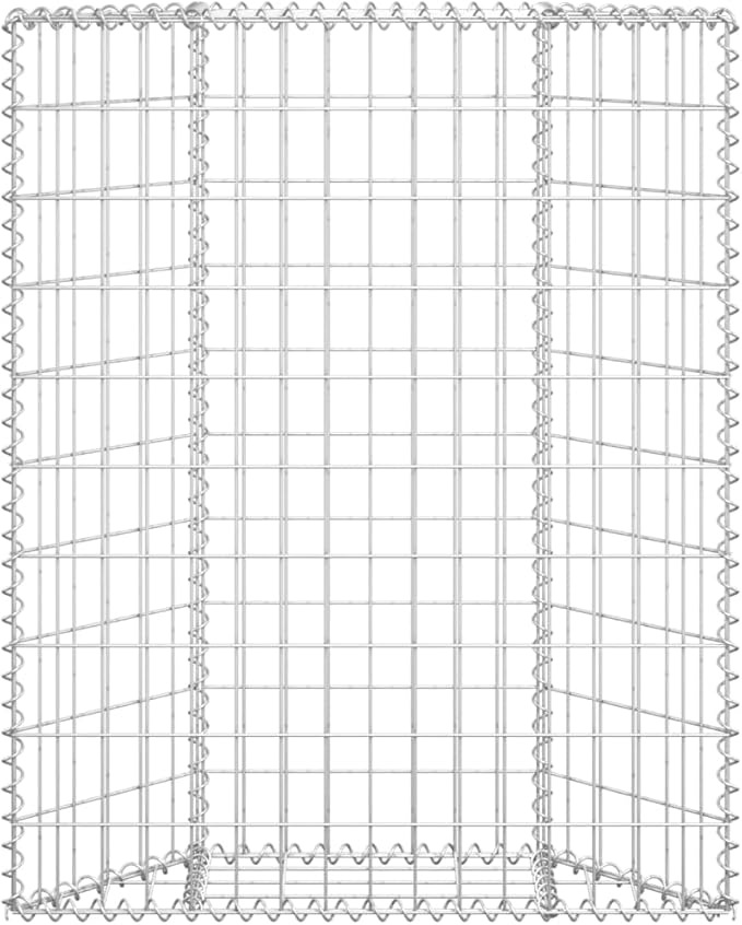 SKM Trapezium Gabion Raised Bed Galvanized Steel 31.5x7.9x39.4