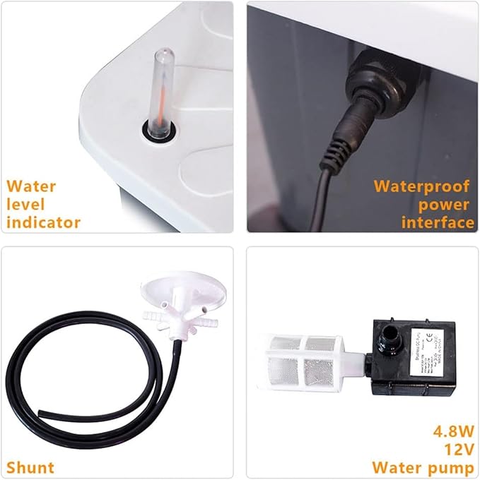 Hydroponic Tower Growing Sytem Indoor Hydroponic Grow System Vertical Grow Tower Plants Sites with Pump and Movable Water Tank Adapter (Color : 30holes)