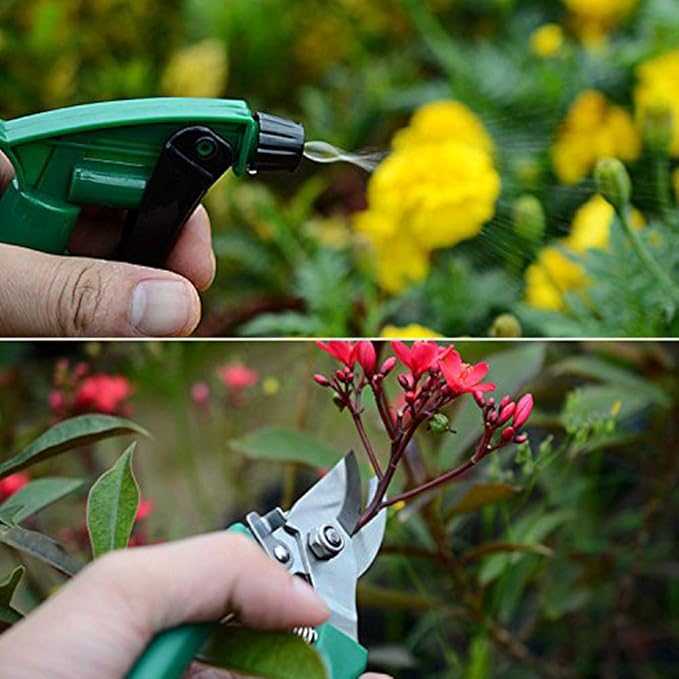 5 of Set Garden Tools SetGardening Tools Gardening Gifts Tool Set with Garden Trowel Pruners and MoreVegetable Herb Garden Hand Tools with Storage Box (Green)